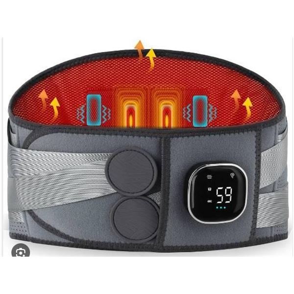 Alljoy Heated Support Belt With Battery and Massage Features