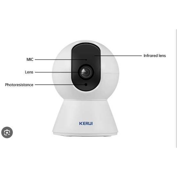 Kerui Smart Indoor Camera with Rotating Lens and WIFI Connectivity