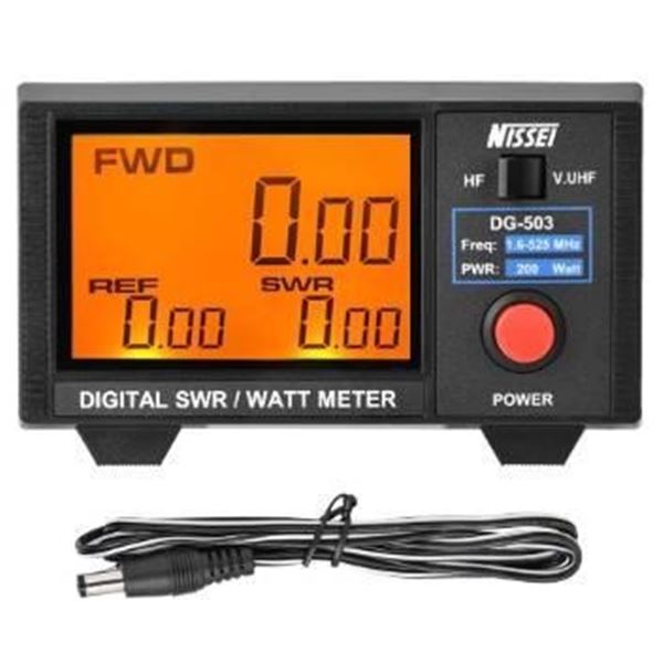 Nissei DG-503MAX Digital SWR & Watt Meter With LCD Display