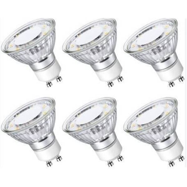 Lepro GU10 LED Bulbs, 6-Pack, 4W, 350 Lumens each, Model 200068-DW-US-6