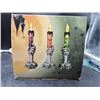 Image 2 : Set of Three LED Skull Hand Candle Outdoor Stake Garden  Lights with Spooky Design