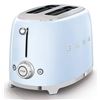 Image 1 : Smeg 2-Slice Toaster, Model TSF01, Pastel Blue Finish