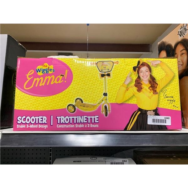 Emma the Wiggles 3-Wheel Scooter With Stability Design