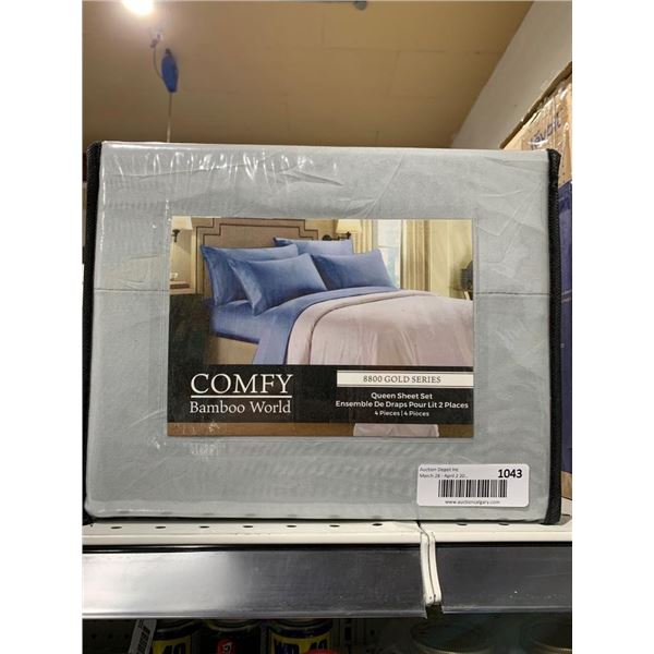 Comfy Bamboo World 8000 Gold Series Queen Sheet Set with 4 Pieces