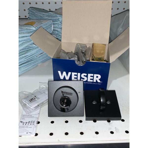 Weiser SSD9471 Single Cylinder Deadbolt in Iron Black