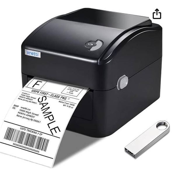 VRETTI Thermal Label Printer for Shipping Packages & Small Business, 4×6 Label Printer Compatible wi