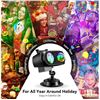 Image 1 : Projector Lights Outdoor, Waterproof 2-in-1 Holiday Decorations Projection Lamp (10 Ocean Wave & 160