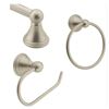 Image 1 : MOEN Preston 3-Piece Bathroom Accessory/Hardware Set with Toilet Paper Holder, Towel Ring, and 18-In
