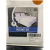 Image 2 : Utopia 4-Piece Full-Size Brushed Microfiber Bed Sheet Set White