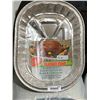 Image 1 : Handi-foil Aluminum Oval King Roasters, 16 pcs  17 1/4 in. x 12 11/16 in. x 2 3/4 in.