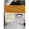 Image 2 : Landon & Co. 2-Pack 14-in LED Matte Black Flush Mount Ceiling