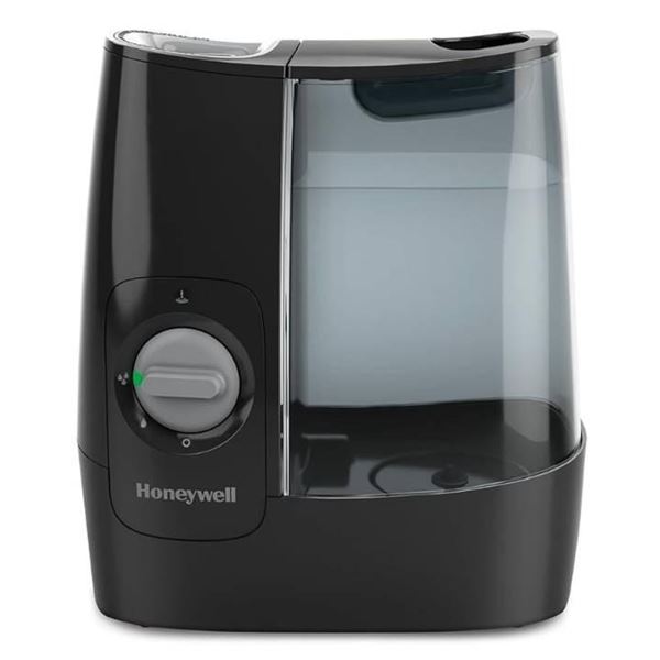 Honeywell HWM845BC Soothing Comfort Warm Mist Humidifier, Black, with Essential Oil Cup, Auto Shut-o