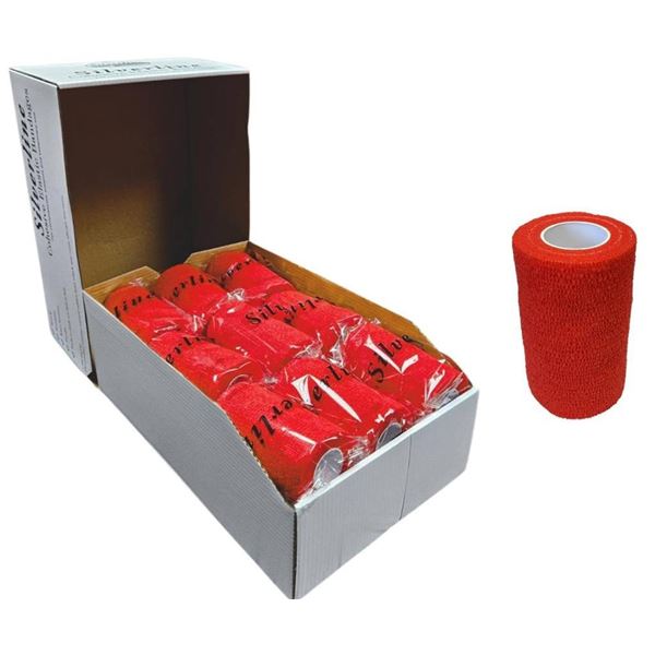 Silverline 4″ Cohesive Wrap, Stretchy Breathable Multi-Use Self Adhering Elastic Bandage, V