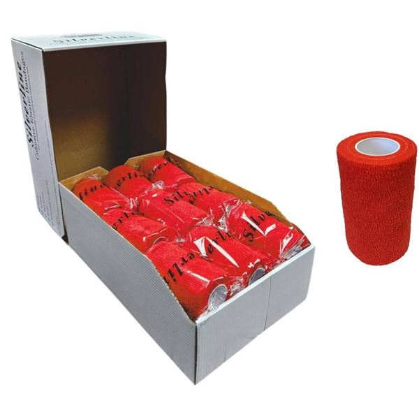 Silverline 4″ Cohesive Wrap, Stretchy Breathable Multi-Use Self Adhering Elastic Bandage, V