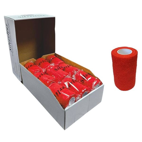 Silverline 4″ Cohesive Wrap, Stretchy Breathable Multi-Use Self Adhering Elastic Bandage, V