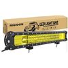 Image 1 : RIGIDON 23 Inch 324W Amber Light Bar, Triple Row Flood Spot Combo 32400LM LED Light Bar Waterproof
