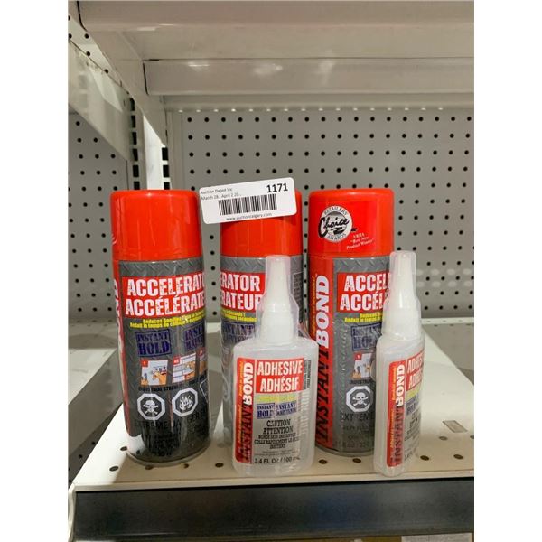 Accelerator and Adhesive Bonding Kit – 3 Accelerators and 3 Adhesives