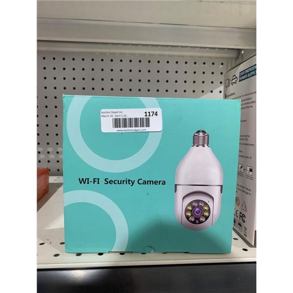 Wi-Fi Security Camera Bulb with 360-Degree View