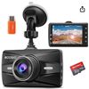 Image 1 : Dash Cam Front with 32G SD Card, BOOGIIO 1080P FHD Car Driving Recorder 3” IPS Screen 170°W