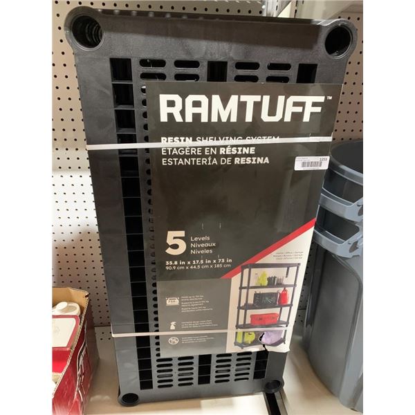 Ramtuff Resin Shelving System With 5 Levels