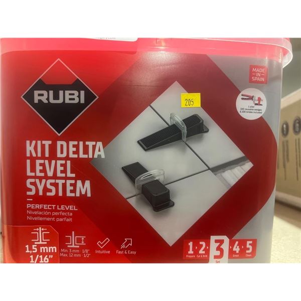 Rubi Kit Delta Level System for Tile Installation Set#3 1/16″ 1 Pack
