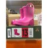 Image 1 : Kamik Pink Kids Rain Boots, Size 13