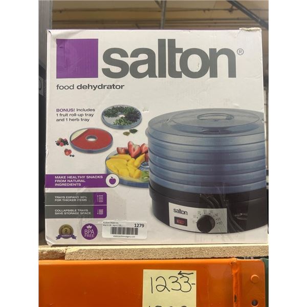 Salton 1279 Food Dehydrator With Adjustable Temperature Controls