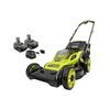 Image 1 : RYOBI 18V ONE+ HP Brushless Cordless 16-inch Walk-Behind Push Lawn Mower Kit with (2) 4.0 Ah Batteri