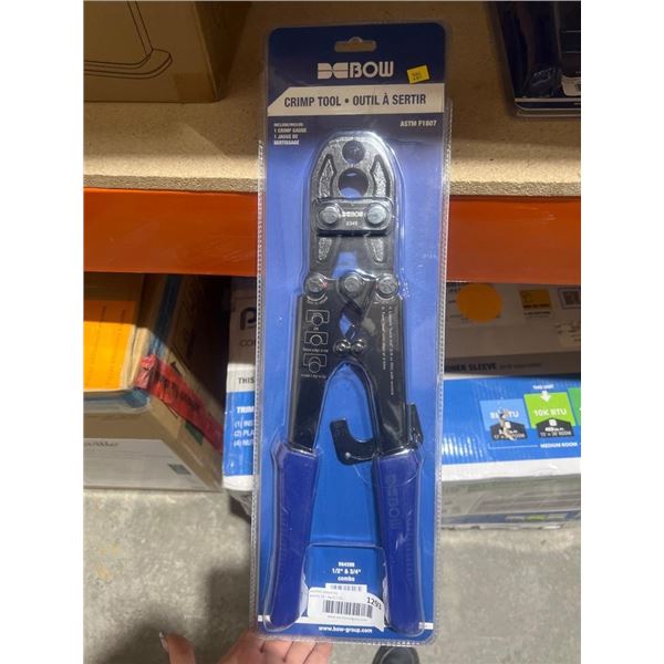 Bow ASTM F1807 Crimp Tool  1/2 in. & 3/4 in.