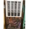 Image 1 : Set of 4 Solar Pathway Lights with LED, 20 Lumens Output