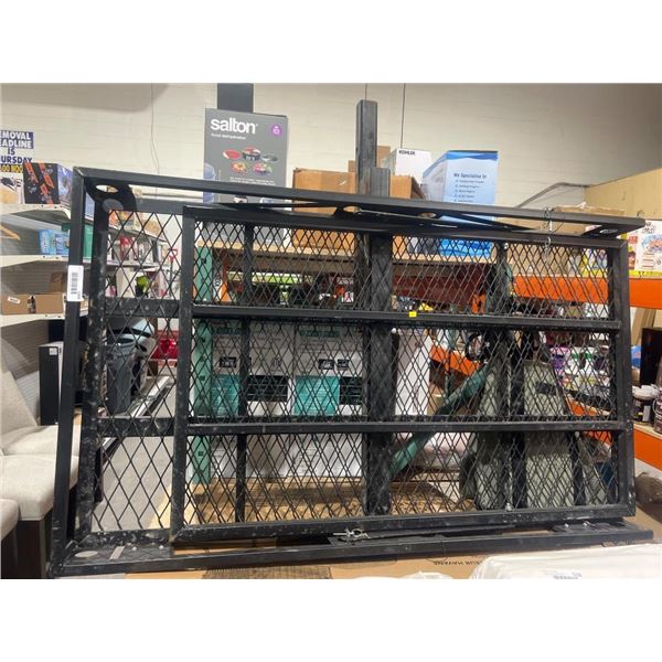 Metal Hitch-Mounted Cargo Carrier with Mesh Design