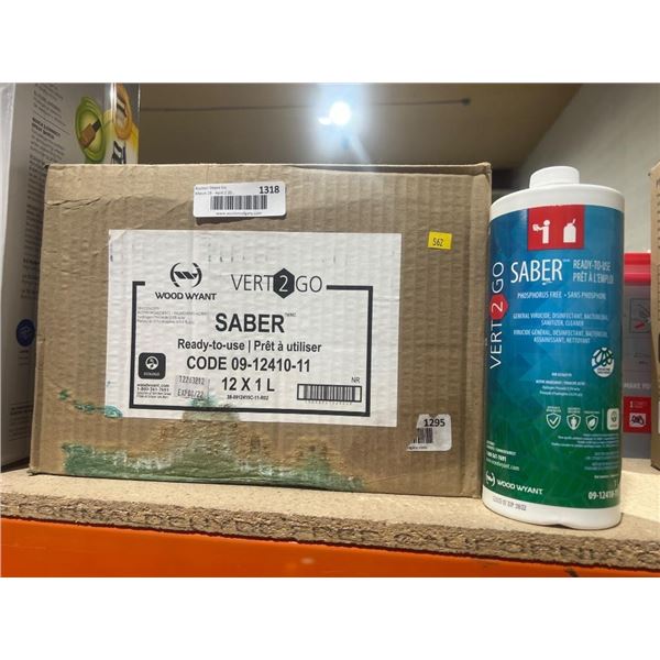 Vert2Go Saber Disinfectant Cleaner 12 x 1L