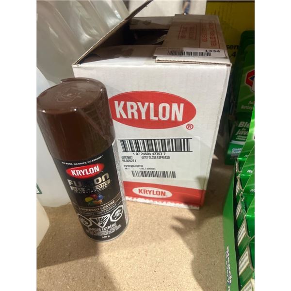 Krylon Fusion All-In-One Espresso Gloss Spray Paint – 340 g, Case of 6