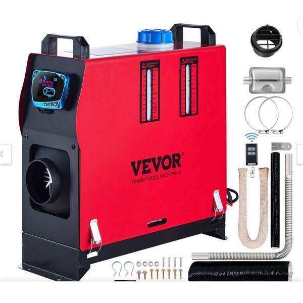 VEVOR 8KW Diesel Air Heater All in One 1 Air Outlet Diesel Heater 12V Remote Control Parking Heater 