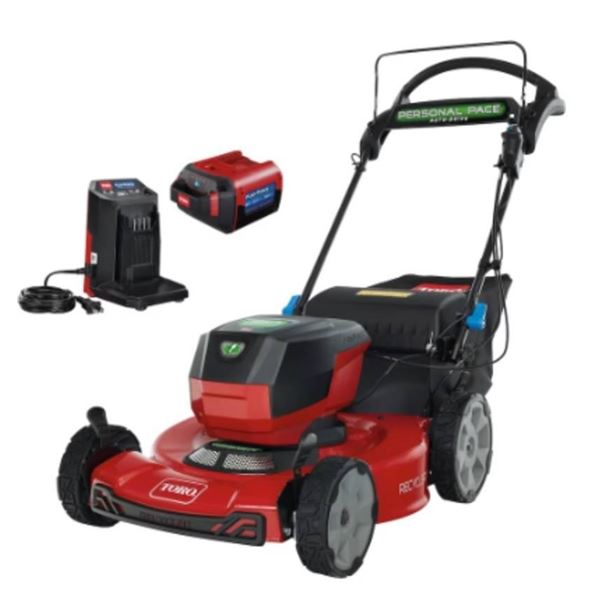 Toro Flex-Force 60V Max 22-Inch Lithium Ion Cordless Self Propelled Lawn Mower with 6.0 Ah Lithium B