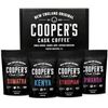 Image 1 : Cooper’s Cask Gourmet Coffee Sample Set With Medium and Large Grinds