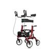 Image 1 : ELENKER Upright Rollator Walker, Model: 9021B, Red, For Outdoor Use