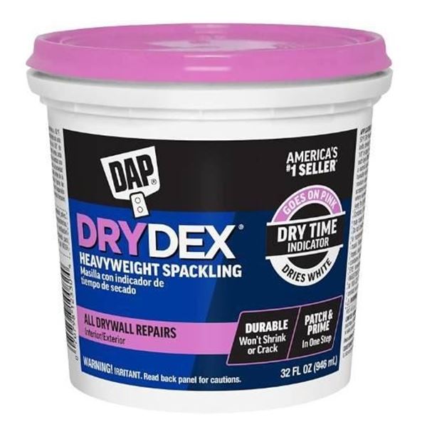 DAP DryDex Spackling Compound, Two Containers, Pink-to-White Indicator
