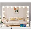 Image 1 : Hollywood Makeup Mirror with Light Strip and Magnifier