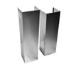 Image 1 : Whirlpool Wall Hood Chimney Extension Kit – Stainless Steel  EXTKIT10ES