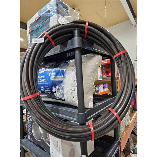 Black Flexible Tubing with Red Inner Lining, Approx. 50 Feet Length