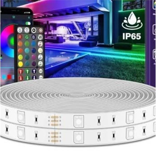 Outdoor LED Strip Lights with Multi-Color Capability