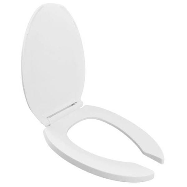 Centoco Elongated Toilet Seat, White, Model 1447