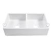 Image 1 : Sinkology White Double-Bowl Undermount Kitchen Sink
