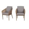 Image 1 : Hampton Bay Coral Vista 2-Pack Lounge Chairs, Gray