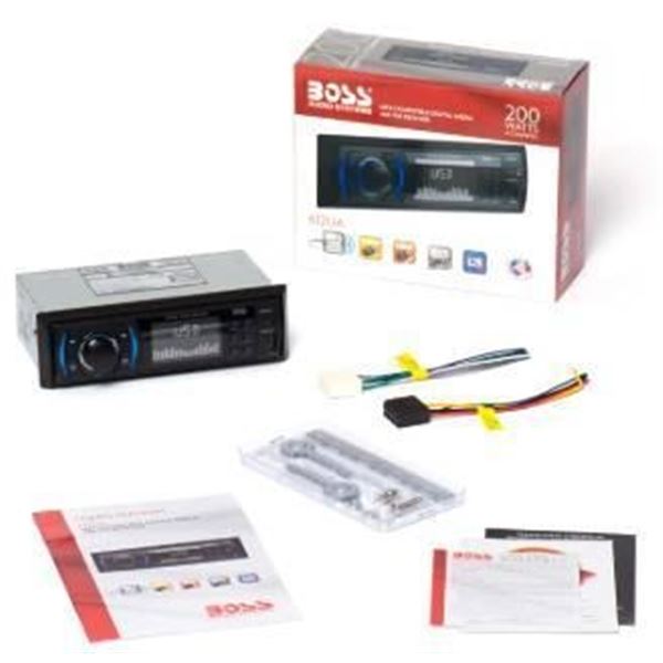 Boss Audio Systems 625UAB 200 Watts Bluetooth Receiver With Detachable Front Panel