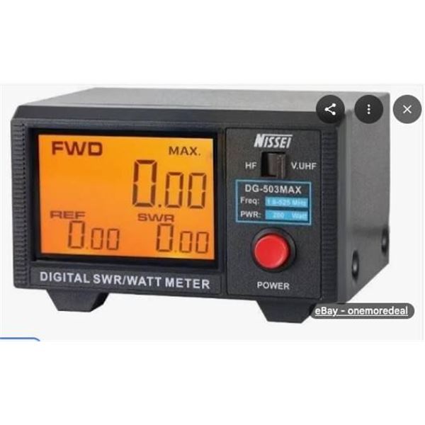 Nissei DG-503 MAX Digital SWR and Watt Meter