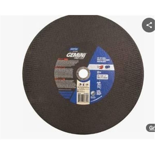 Lot of 3 Norton Gemini Cut-Off Wheel, 14 in x 1/8 in x 1 in, Type 1