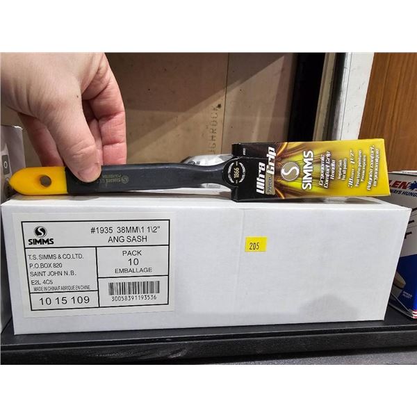 Simms  1-1/2″ ANG Paint Brush Pack of 10