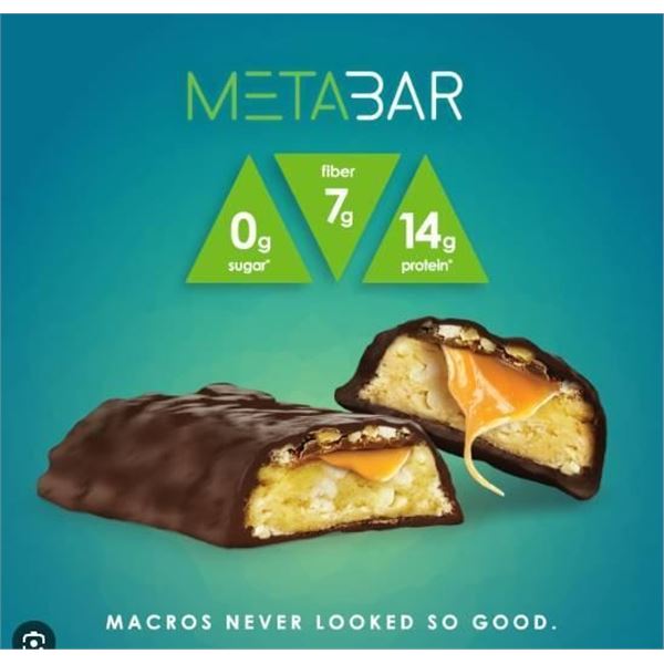 MetaBar Performance Bars, Chocolate Caramel, 150g, 6 Count